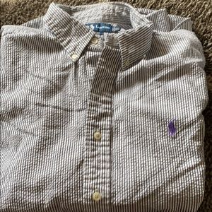 Ralph Lauren size XL seersucker L/S shirt $24